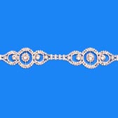 Strassz szalag - LIGHT GOLD